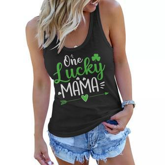 One Lucky Mama Shirt St Patricks Day Funny Mom Gift Women Flowy Tank | Mazezy AU
