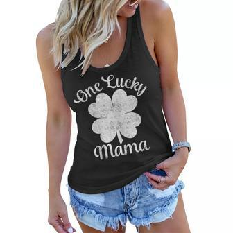 One Lucky Mama Shirt St Patricks Day Shirt For Women Moms Women Flowy Tank | Mazezy