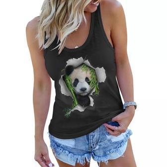 Panda Bear Cute Panda Funny Panda Zoo Animal Panda Women Flowy Tank - Thegiftio UK