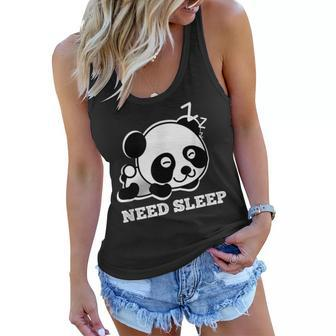 Panda Sleep Nigh Pajamas Pyjamas Nightdress Loungwear Women Flowy Tank - Seseable