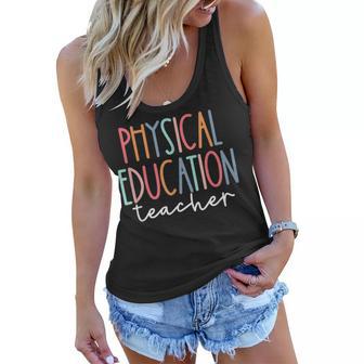 Physical Education Teacher Sports Pe Back To School Women Flowy Tank - Thegiftio UK