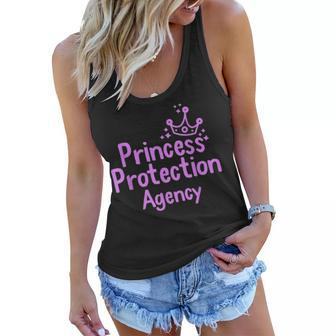 Princess Protection Agency Fathers Day Gift From Daughter Women Flowy Tank - Seseable