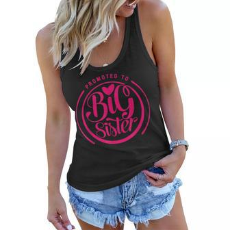 Promoted To Big Sister Cute Women Flowy Tank | Mazezy