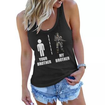 Proud Army Brother Your Brother My Brother Women Flowy Tank - Thegiftio UK