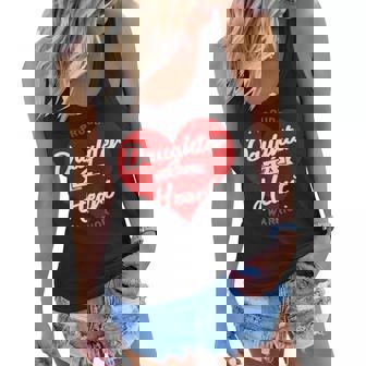 Proud Daughter Of A Heart Warrior Chd Surgery Transplant Women Flowy Tank | Mazezy