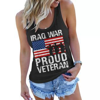 Proud Iraq War Veteran Graphic Gift For Military Men Women Women Flowy Tank | Seseable CA