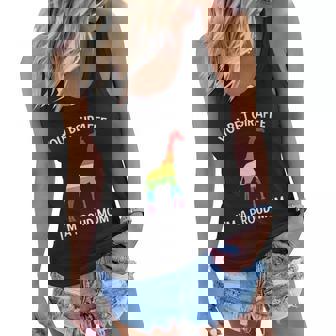 Proud Lgbt Gay Pride Mother Giraffe Women Flowy Tank - Thegiftio