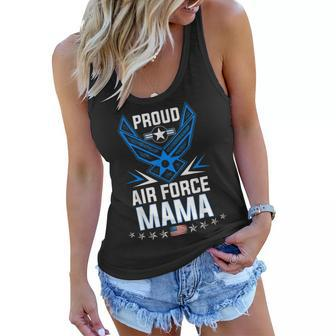 Proud Mama Us Air Force Stars Air Force Family Party Gift Women Flowy Tank | Mazezy