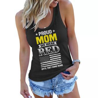 Proud Mom Of Deployed Son Red Friday Family Gift Women Flowy Tank - Seseable