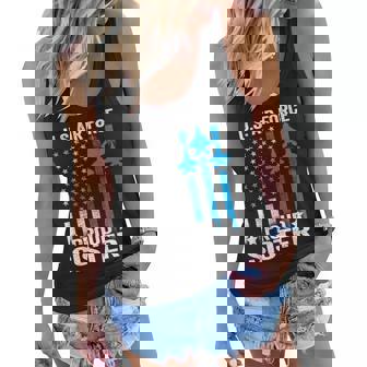 Proud Sister Us Air Force Usaf T Women Flowy Tank | Mazezy