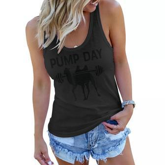 Pump Day Workout Shirt Weight Lifting Funny Camel Men Women Women Flowy Tank | Mazezy
