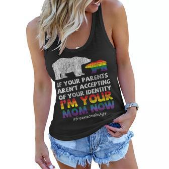 Rainbow Mama Bear Im Your Mom Proud Family Gay Lgbtq Mother Women Flowy Tank - Seseable