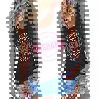 Raising My Husband Is Exhausting Joke Wife Funny Saying Women Flowy Tank | Mazezy