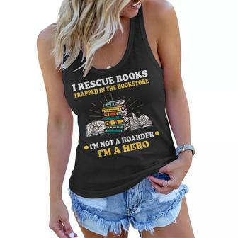 Reading Books Library Student Teacher Book Store Women Flowy Tank - Seseable