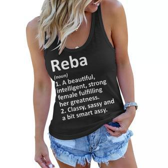Reba Definition Personalized Name Funny Christmas Gift Women Flowy Tank - Seseable