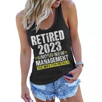 Retired 2023 Under New Management See Wife For Details V2 Women Flowy Tank - Seseable