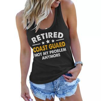 Retired Coast Guard 2023 Us Coastguard Retirement Women Flowy Tank - Seseable