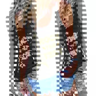 Rock The Test Guitar Teacher Test Day Testing Day Teacher Women Flowy Tank | Mazezy