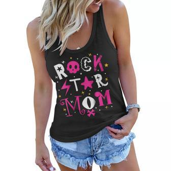 Rockstar Mom Birthday Party Theme Shirt Outfit Gift Tee Women Flowy Tank | Mazezy
