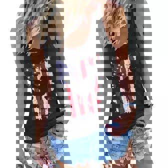 Rooster Patriotic Chicken 4Th Of July Usa Flag Women Flowy Tank - Thegiftio