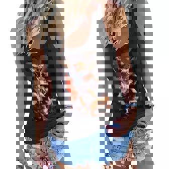 Saint Michael Archangel Defeats The Devil Christian Goth Women Flowy Tank - Seseable