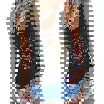 Save Bees Rescue Animals Recycle Plastic Earth Day Vintage Women Flowy Tank | Mazezy