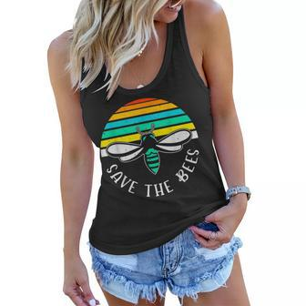 Save The Bees Bee Beekeeper Climate Change Save The Bees Women Flowy Tank - Thegiftio UK