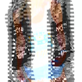 Sister Of The Birthday Boy Matching Family Video Gamer Party Women Flowy Tank | Mazezy