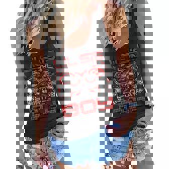 Sister Of The Birthday Boy Video Gamer Birthday Lil Sis Women Flowy Tank | Mazezy