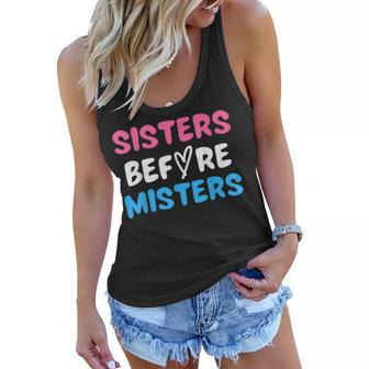 Sisters Before Misters Girls Trip 2023 Funny Galentines Day Women Flowy Tank | Mazezy