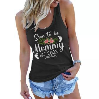 Soon To Be Mommy 2023 Mothers Day First Time Mom Pregnancy Women Flowy Tank | Mazezy