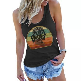 Speak Your Mind Even If Your Voice Shakes Rbg Vintage Gift For Womens Women Flowy Tank | Mazezy