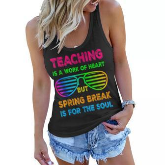 Spring Break Teacher 2023 Retro Spring Break 2023 Women Flowy Tank - Seseable