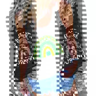 St Patricks Day Shut Up Liver Youre Fine Leopard Rainbow Women Flowy Tank | Seseable CA