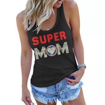 Super Mom Superheroine Mama Mother Heroine Star Sign Women Flowy Tank - Thegiftio UK
