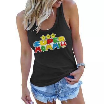 Super Mommio Funny Mommy Mother Nerdy Video Gaming Classic Women Flowy Tank | Mazezy