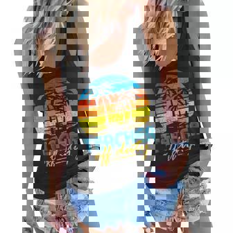 Teacher Off Duty Happy Last Day Of School Teacher Summer Women Flowy Tank | Mazezy