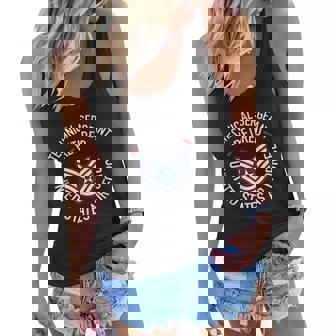Technical Sergeant Retired Air Force Retirement Women Flowy Tank - Thegiftio