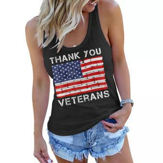 Thank You Veterans Veteran Day For Women Women Flowy Tank | Mazezy