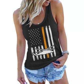 Thin Orange Line Search And Rescue - Retired Coast Guard Women Flowy Tank - Seseable