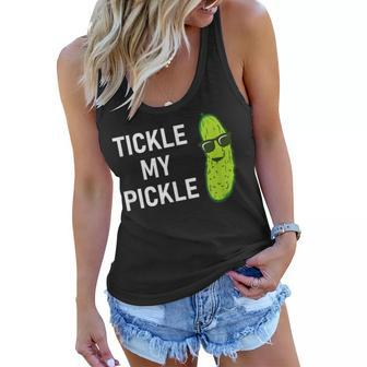 Tickle My Pickle Funny Jokes Sarcastic Women Flowy Tank - Seseable