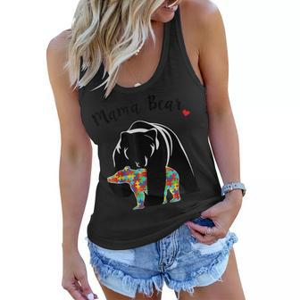 Unisex T Shirt Mama Bear With Color Baby For Mathers Day Women Flowy Tank | Mazezy