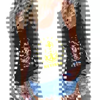 Us Navy Cpo Chief Petty Officer Retired Women Flowy Tank - Thegiftio