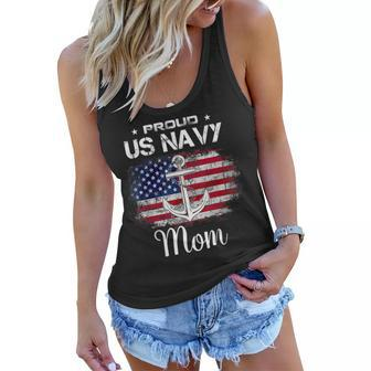 Us Navy Proud Mother Proud Us Navy For Mom Veteran Day Women Flowy Tank | Mazezy