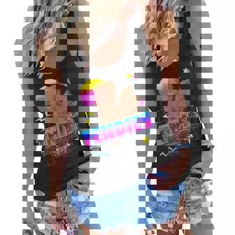 Vaporwave Tendies Chicken Tenders Japanese Kanji Women Flowy Tank | Mazezy