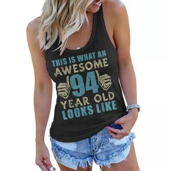 Vintage 1927 Womens Mens 94Th Birthday Gift For 94 Year Old Women Flowy Tank | Mazezy
