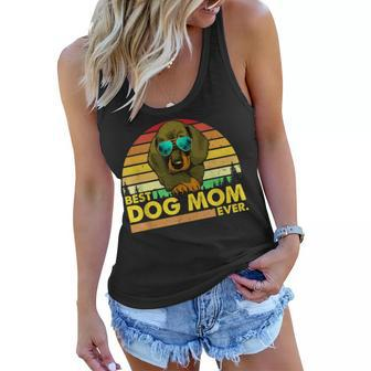 Vintage Best Dachshund Mom Ever Dog Mommy Mother Women Flowy Tank | Mazezy