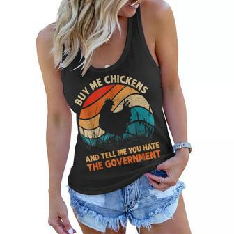 Vintage Buy Me Chicken And Tell Me You Hate The Government Women Flowy Tank | Mazezy