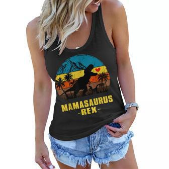 Vintage Funny Mamasaurus Rex Gift For Mom Women Flowy Tank | Mazezy