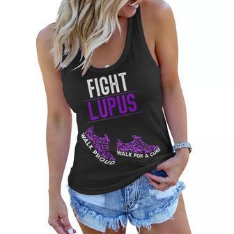 Walk For A Cure Fight Lupus Awareness Month Women Men Kids Women Flowy Tank - Thegiftio UK